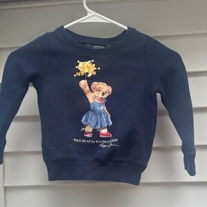 1. Ralph Lauren Navy Sweatshirt with Bear Design